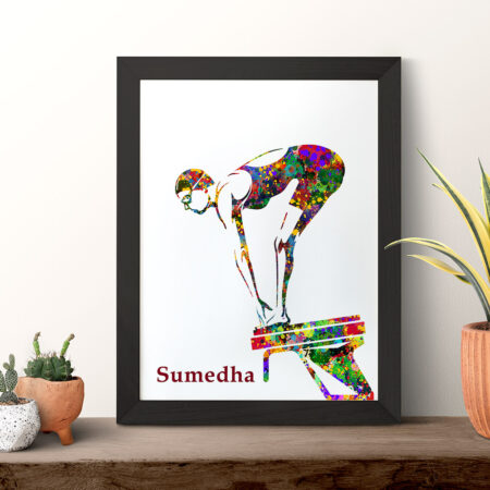 Colour Splash girl on Swimming Stand Board