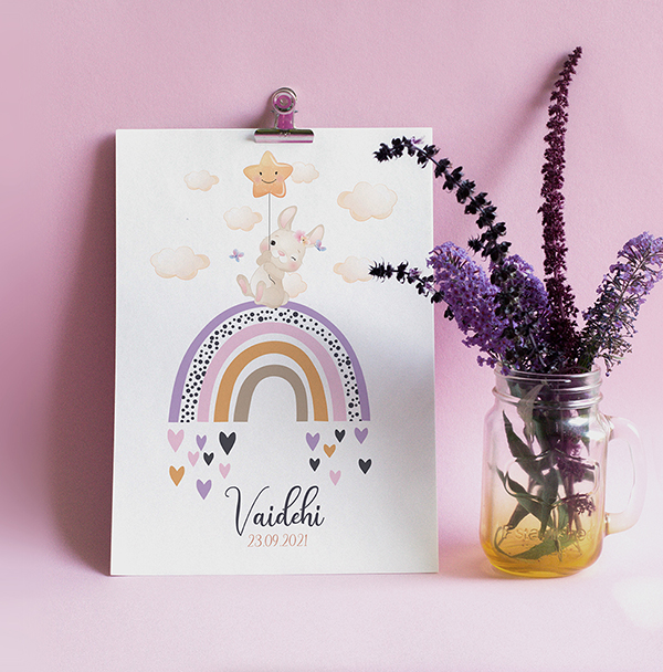 Safari animals with Personalized Initial, Boy or Girl Name, Wall Decore Art