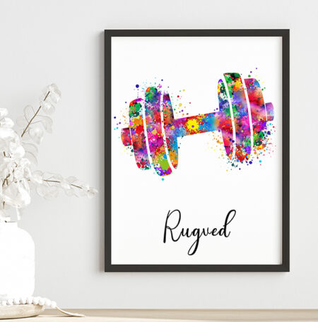 Colour splash weight of weight lifting with personalized names